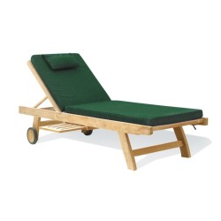 Teak Reclining Sun Lounger