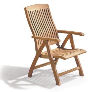 Bali Reclining Garden Chair, Teak 2
