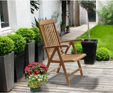 Cheltenham Outdoor Reclining Chair, Teak 2