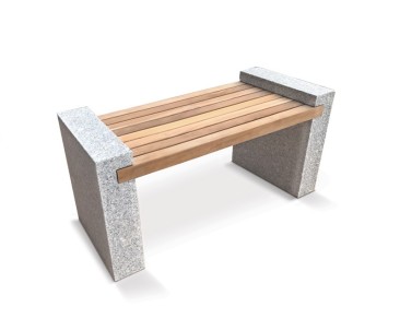 Gallery Granite and Teak Bench – 1.3m 2