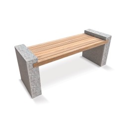 Gallery Granite and Teak Bench – 1.6m