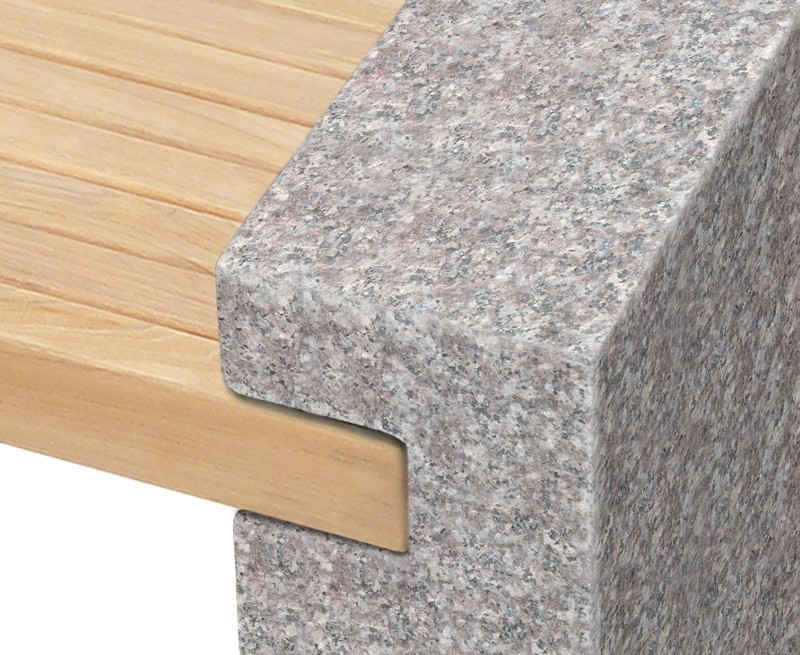 Gallery Teak and Granite Bench - 1.3m Gallery Teak and Granite Bench - 1.3m