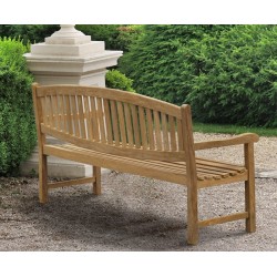 teak outdoor bench