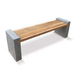 Gallery Granite and Teak Bench – 1.9m