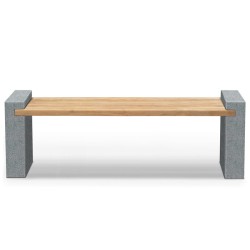 Gallery Granite and Teak Bench – 1.9m