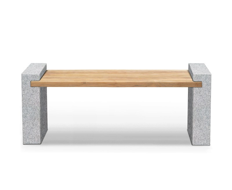 Gallery Teak and Granite Bench – 1.6m