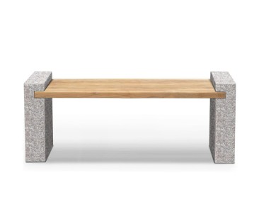 Gallery Granite and Teak Bench – 1.6m