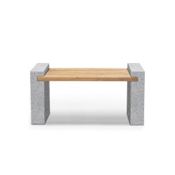 Gallery Granite and Teak Bench – 1.3m