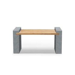 Gallery Granite and Teak Bench – 1.3m