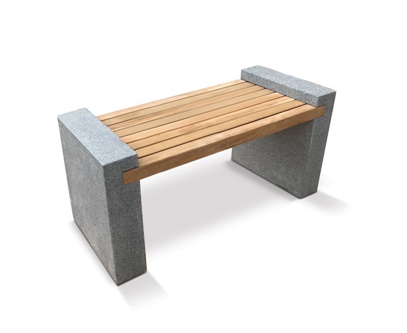 Gallery Teak and Granite Bench - 1.3m Gallery Teak and Granite Bench - 1.3m