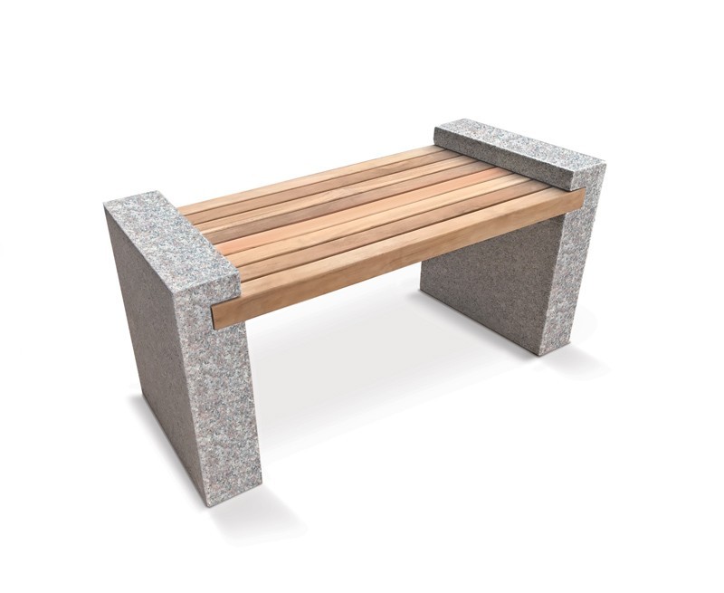 Gallery Teak and Granite Bench - 1.3m Gallery Teak and Granite Bench - 1.3m