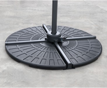 HDPE Concrete Filled Cantilever Parasol Base Weights – 2 Pieces 2
