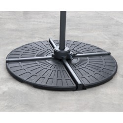 Cantilever Parasol Base Weights HDPE Concrete Filled - 2 Slabs (24 kg)