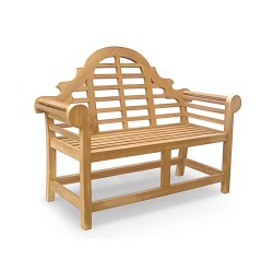 Lutyens-Style Bench, Teak – 1.35m