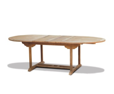 Brompton Oval Extendable Outdoor Table, Double-Leaf – 1.8 - 2.4m 2