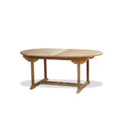 Brompton Oval Extendable Outdoor Table, Double-Leaf – 1.8 - 2.4m