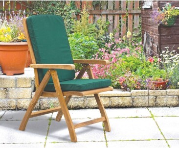 Bali Garden Reclining Chair with footrest, teak 2