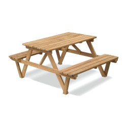 Luxury 4ft Picnic Bench, Teak Wooden Pub Table, – 1.2m