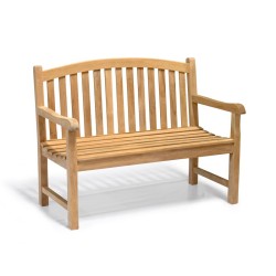 Clivedon 2 Seater Garden Bench, Teak – 1.2m