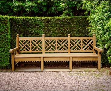 Chiswick Large Chinoiserie Decorative Garden Bench – 2.75m 2