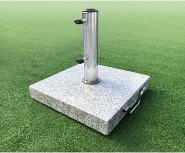 25kg Granite Parasol Base with wheels, Square 2