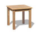 Hilgrove Square Tea Table, Teak Side Table - 0.6m
