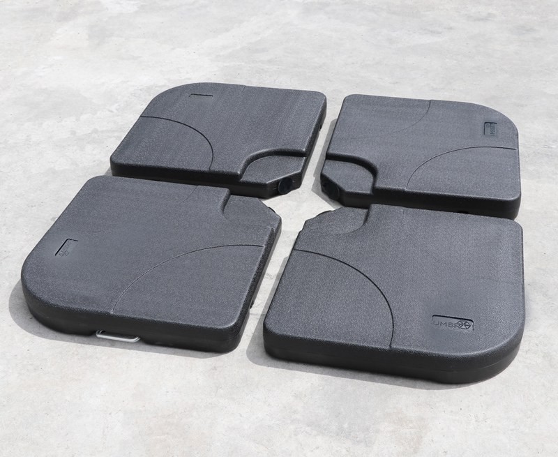 Cantilever Parasol Base Weights, Concretefilled 4 Slabs (100 kg)