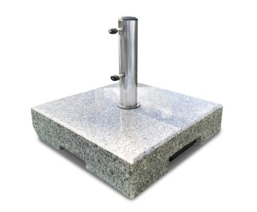 70kg Granite Parasol Base with Wheels and Telescopic Trolley Handle 2