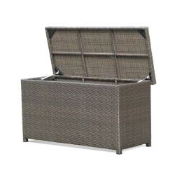 Rattan Garden Storage Box with Lid