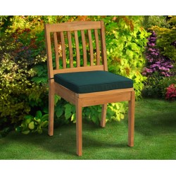 Hilgrove Outdoor Stacking Chair, Teak Stackable Garden Chair