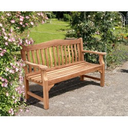 Teak Rose Garden Bench - 1.5m