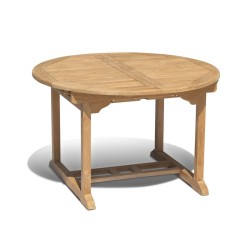 Teak Extending Garden Table - Closed