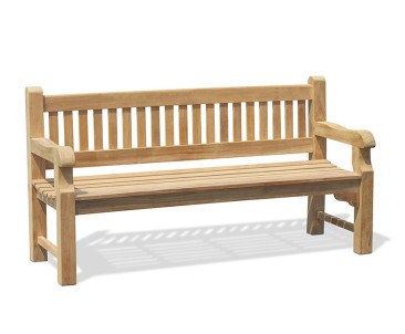 Braemar 4 Seater Teak Garden Bench – 1.8m 2