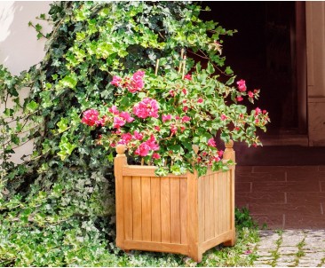 Large Garden Planter, Teak Versailles Planter 2
