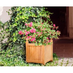 Large Garden Planter, Teak Versailles Planter