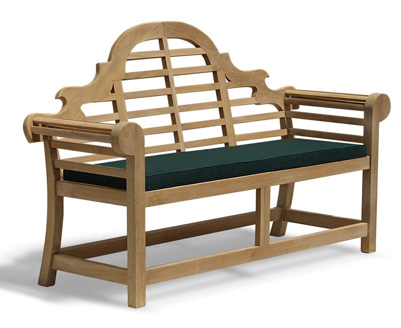 Teak lutyens-style bench - 1.65m Teak lutyens-style bench - 1.65m