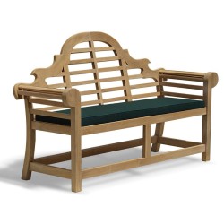 Teak lutyens-style bench - 1.65m