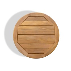 Capri Solid Wood Side Table, Teak