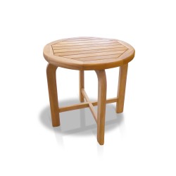 Capri Solid Wood Side Table, Teak