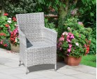 Riviera Rattan Garden Chair, Wicker Armchair, Flat weave