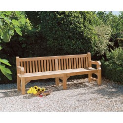 Balmoral Heavy Duty Teak Park Bench – 2.4m/8ft