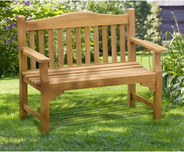 Tribute Garden Memorial Bench, Teak – 1.2m 2