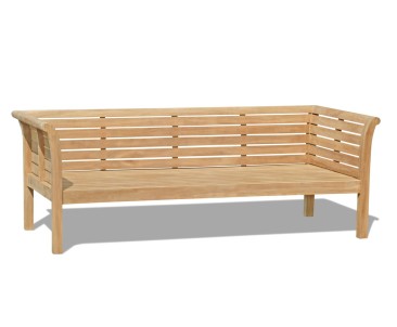 Large Teak Outdoor Daybed - 2.1m / 7ft 2