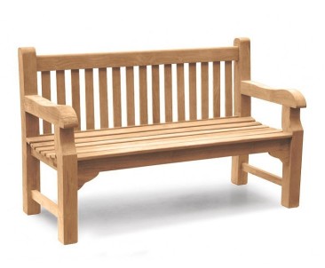 Balmoral 5ft Sturdy Teak Park Bench – 1.5m 2