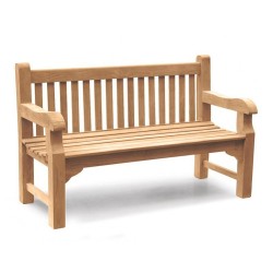 Balmoral 5ft Sturdy Teak Park Bench – 1.5m