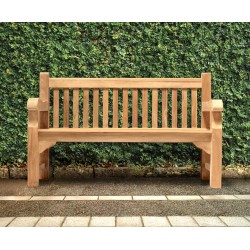 Balmoral Teak Robust Park Bench - 1.5m