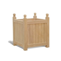 Large Garden Planter, Teak Versailles Planter