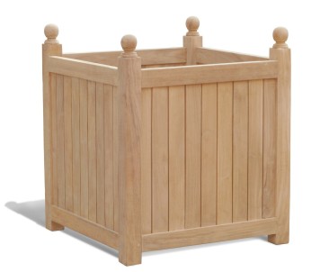Extra-Large Garden Planter, Teak Versailles Planter