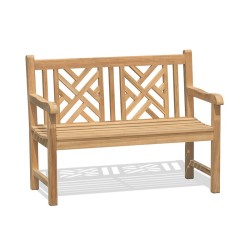 Princeton Chippendale Decorative Garden Bench – 1.2m