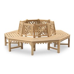 Princeton Octagonal Teak Tree Seat – 2.2m